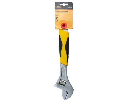 Ключ Sigma розвідний 300мм CrV (гум'яна рукоятка) (4101041)