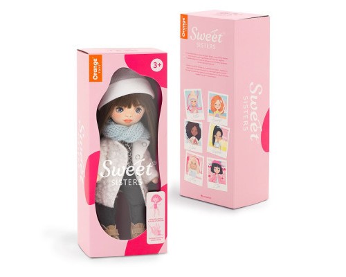 Лялька Orange КЕЖУАЛ Софі у білому хутряному пальті (SS03-09)