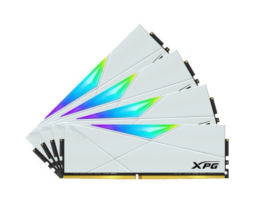 Модуль пам'яті для комп'ютера DDR4 64GB (4x16GB) 3600 MHz XPG Spectrix D50 RGB White ADATA (AX4U360016G18I-QCWH50)
