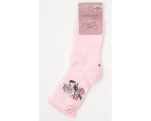Шкарпетки дитячі BNM з квіточками (M0C0102-0812-7G-pink)