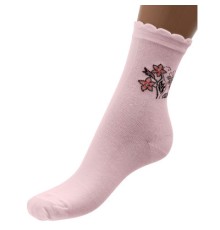 Шкарпетки дитячі BNM з квіточками (M0C0102-0812-7G-pink)