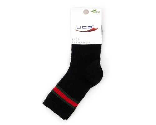 Шкарпетки дитячі UCS Socks зі смужкою (M0C0101-2095-5B-black)