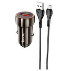 Зарядний пристрій HOCO Z46 USB Metal Gray (6931474770295)