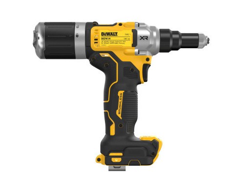 Заклепувальник DeWALT 18 В XR Li-Ion, 20 kN, d.закл.=4.8-6.4 мм (без АКБ та ЗП) (DCF414NT)