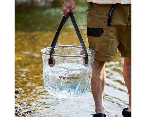 Відро складне Naturehike ПВХ NH20SJ040 10л прозорий (6975641886761) Відро складне Naturehike ПВХ NH20SJ040 10л прозорий (6975641886761)