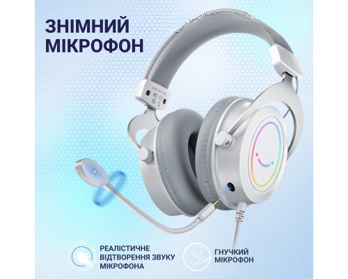 Навушники Fifine H3 RGB White (H3W)