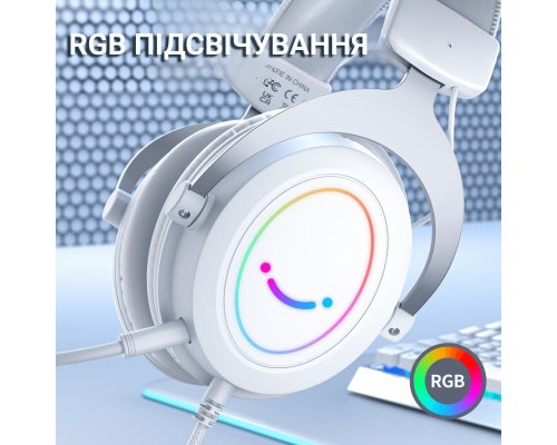 Навушники Fifine H3 RGB White (H3W)