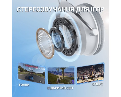 Навушники Fifine H3 RGB White (H3W)