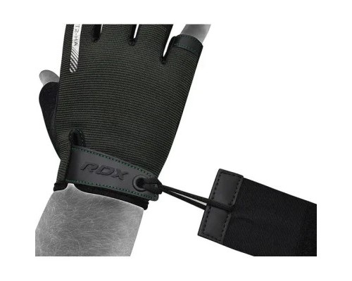 Рукавички для фітнесу RDX T2 Half Army Green M (WGA-T2HA-M)