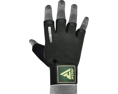 Рукавички для фітнесу RDX T2 Half Army Green M (WGA-T2HA-M)