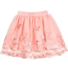 Спідниця дитяча Breeze фатинова з вишивкою (14197-134G-peach)