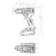 Шуруповерт Metabo BS 18 L BL 18В, 25-60Нм, 0-550·0-1850об/хв, 0.87кг (без АКБ та ЗП) (602326890)