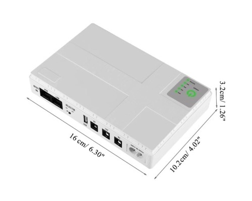 Пристрій безперебійного живлення XoKo DC1018P, 10400 mAh, White (XK-DC1018P-WH)