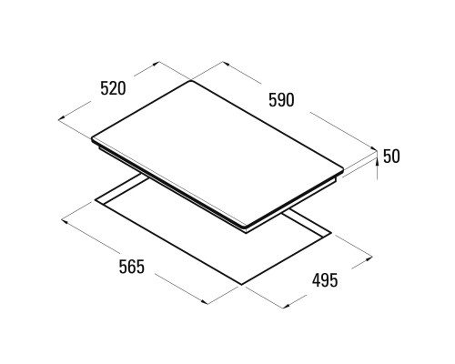 Варочна поверхня Cata Giga 600, чорний (08026002)