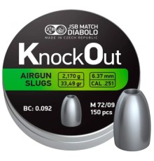 Пульки JSB Diabolo KnockOut Slugs .251 (546125-150)