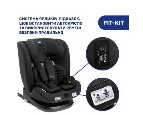 Автокрісло Chicco Mokita Air i-Size Чорне (87034.72)