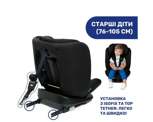 Автокрісло Chicco Mokita Air i-Size Чорне (87034.72)