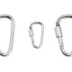 Карабін туристичний Tramp Набір 10 шт з муфтою 5 cм Silver (UTRA-299-silver)