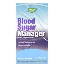 Вітамін Nature's Way Контроль цукру в крові, Blood Sugar Manager, 60 таблеток (EMT-04906)