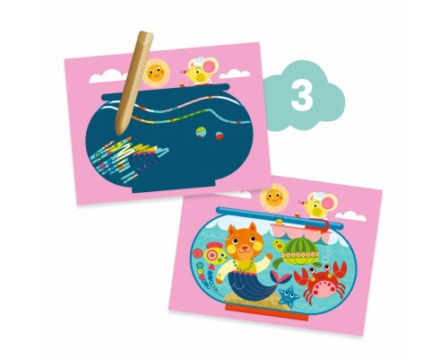 Набір для творчості Djeco Котик та його друзі (DJ09292)