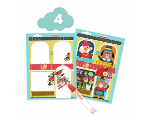 Набір для творчості Djeco Котик та його друзі (DJ09292)