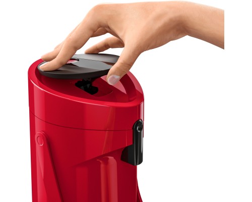 Термос Tefal Ponza Pump, 1.9л, пластик, скло, червоний (K3140314)
