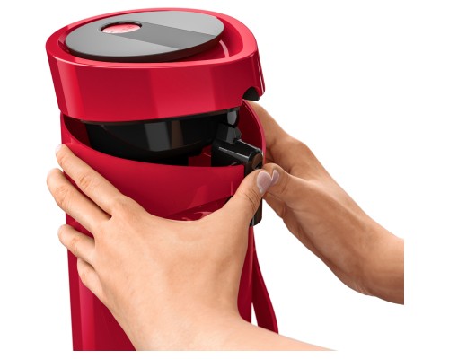 Термос Tefal Ponza Pump, 1.9л, пластик, скло, червоний (K3140314)