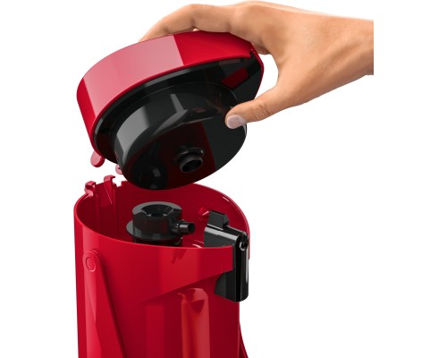 Термос Tefal Ponza Pump, 1.9л, пластик, скло, червоний (K3140314)