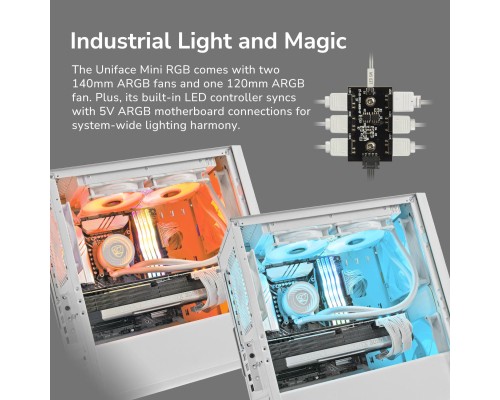 Корпус Cougar UNIFACE MINI RGB Black (UNIFACE MINI RGB White)