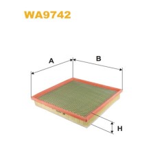 Повітряний фільтр для автомобіля Wixfiltron WA9742