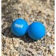 Масажний м'яч PowerPlay PP-4355 Silicone Lacrosse Peanut Ball (6.3х12.6см) Синій (PP-4355_Blue)