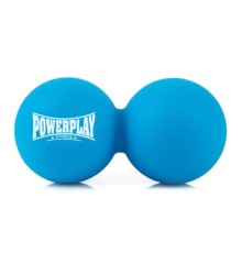 Масажний м'яч PowerPlay PP-4355 Silicone Lacrosse Peanut Ball (6.3х12.6см) Синій (PP-4355_Blue)