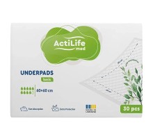 Пелюшки для малюків ActiLife Med Basic 60 х 60, 30 шт (4820174981471)