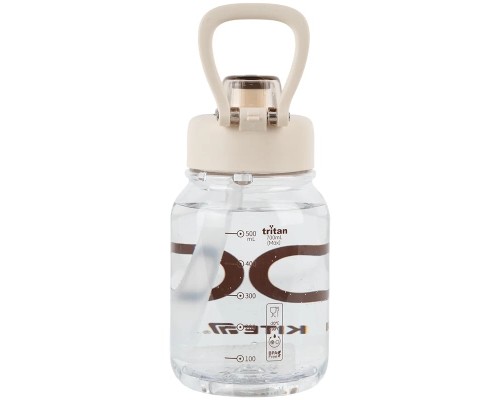 Поїльник-непроливайка Kite 700 мл, біло-коричнева (K25-1217-1)