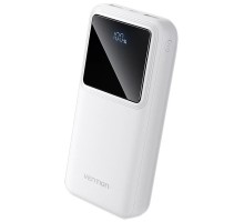 Батарея універсальна Vention 20000mAh 22.5W 3A, PD, QC/3.0, LED Display, White (FHLW0)