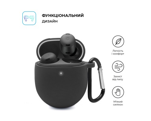 Чохол для навушників Armorstandart Hang Case для Google Pixel Buds Pro Black (ARM75403)