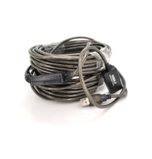 Дата кабель USB 2.0 AM/AF 20.0m active transparent Voltronic (YT-AECWC AM/AF-20.0m)