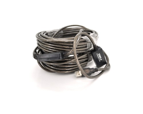 Дата кабель USB 2.0 AM/AF 20.0m active transparent Voltronic (YT-AECWC AM/AF-20.0m)