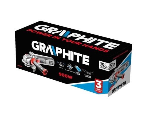 Шліфувальна машина Graphite 125мм, 900W, 12000об/хв, 1.8кг (59G187)