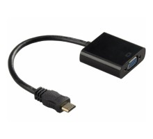 Перехідник mini HDMI M to VGA F 0.3m 4K/2K black Voltronic (YT-C-mnHDMI(M)/VGA(F)-B)