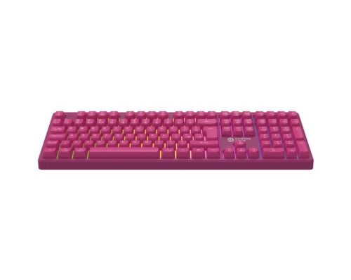 Клавіатура Canyon Fortnax Bluetooth/Wireless/ USB UA Pink (CND-SKBW2)