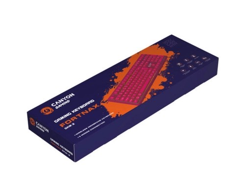 Клавіатура Canyon Fortnax Bluetooth/Wireless/ USB UA Pink (CND-SKBW2)