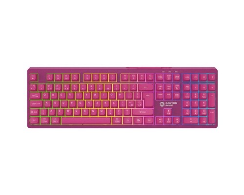 Клавіатура Canyon Fortnax Bluetooth/Wireless/ USB UA Pink (CND-SKBW2)