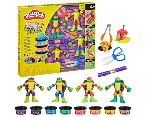 Набір для творчості Hasbro Play-Doh Черепашки-ніндзя Ковабунга (G0556)