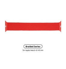 Ремінець до смарт-годинника Armorstandart Braided Solo Loop для Apple Watch 49/46/45/44/42 (Series 1-3) Red Size 8 (160 mm) (ARM58082)