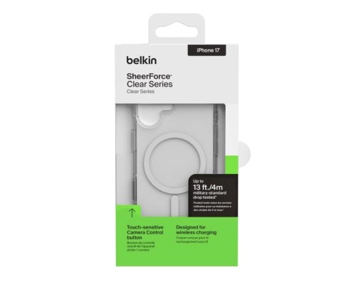 Чохол до мобільного телефона Belkin Magnetic Protective Clear iPhone 17 (MSA030HQCL)