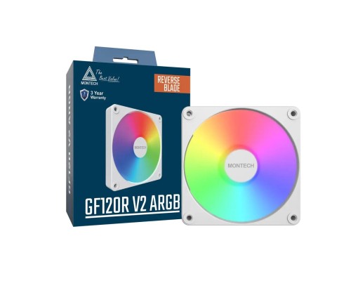 Кулер до корпусу MONTECH GF120R V2 ARGB PWM (W)