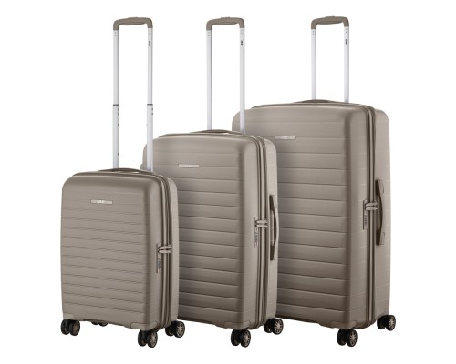 Набір валіз 2E Aero (L+M+S), сіро-коричневі (2E-SPP-AERO-SET3-TP)