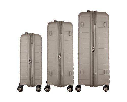Набір валіз 2E Aero (L+M+S), сіро-коричневі (2E-SPP-AERO-SET3-TP)