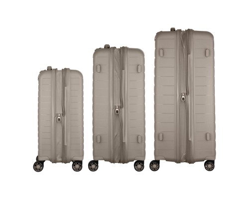 Набір валіз 2E Aero (L+M+S), сіро-коричневі (2E-SPP-AERO-SET3-TP)